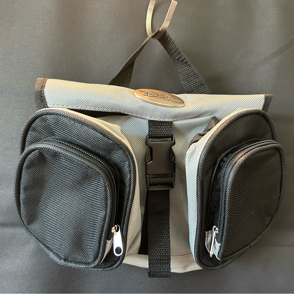 NWT Bella Russo Hanging Toiletry Travel Bag Black/Gray
